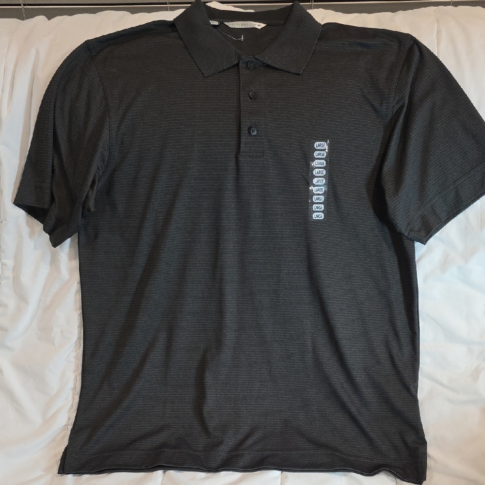 Cutter & Buck Charcoal Polo Shirt Mens Large NWOT